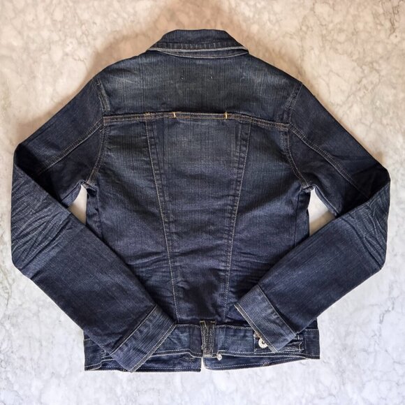 Yanuk Womens Blue Denim Trucker Jacket Size Small S Japanese Denim - Picture 7 of 9